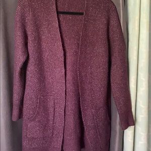 Purple sweater/cardigan